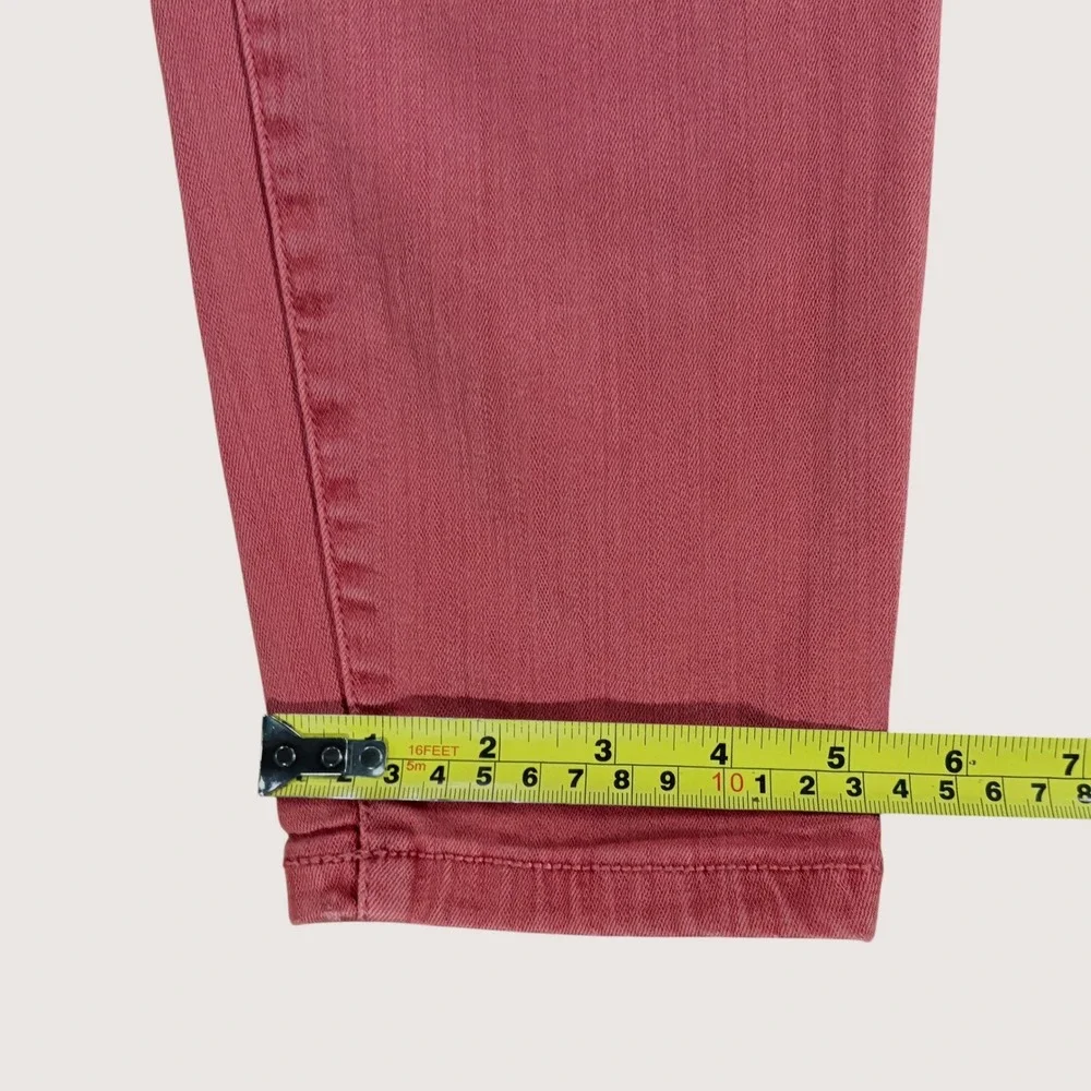 Liverpool Los Angeles Skinny Jeans Women's 12/31 Dusty Coral Stretch Mid Rise